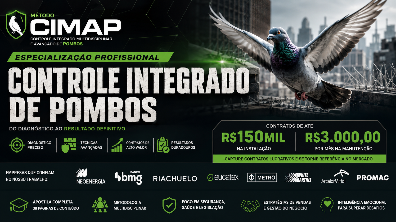 Método CIMAP - Controle de Pombos Avançado
