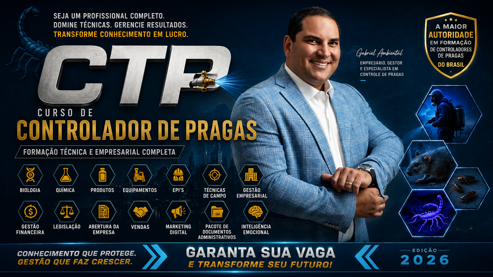 Controlador Técnico de Pragas Avançado CTP2.0 - Turma 17